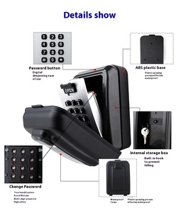 2025 Large Waterproof Push Button 10 Digits Big Capacity Combination Wall Mount <strong>Key</strong> Lock <strong>Box</strong> - Product Image 4