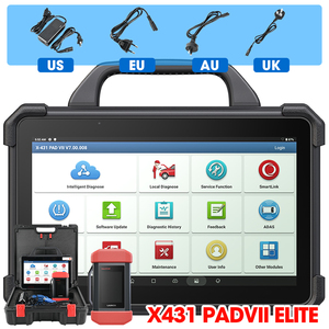 Lancio x431 pad vii elite pad7 con smartlink c vci programmazione di codifica online per tutti i veicoli automotive strumento diagnostico