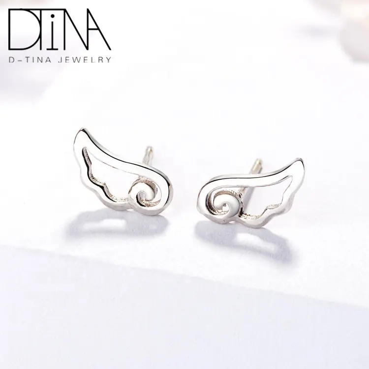 DTINA 925 Sterling Silber Ohr stecker Engels flügel