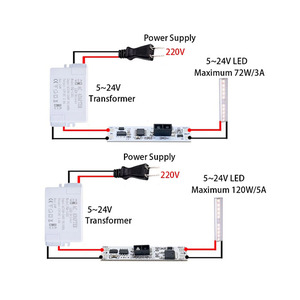 <strong>Touch</strong> Switch <strong>Capacitive</strong> <strong>Module</strong> 5V-24V 3A <strong>LED</strong> Dimming Control Lamps Active Components Short Distance Scan Sweep Hand <strong>Sensor</strong> - Product Image 6
