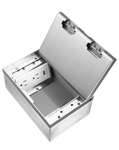 Di alta qualità in acciaio inox multimedia power box Computer di rete 15A/125v US standard di alimentazione da pavimento presa - Product Image 3