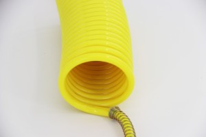 घुंघराले सर्पिल लचीला नायलॉन कुंडल अप ट्रेलर हटना एयर लाइन ट्रक एयर ब्रेक ट्रकों के लिए कुंडलित हवा लाइन नली - Product Image 2