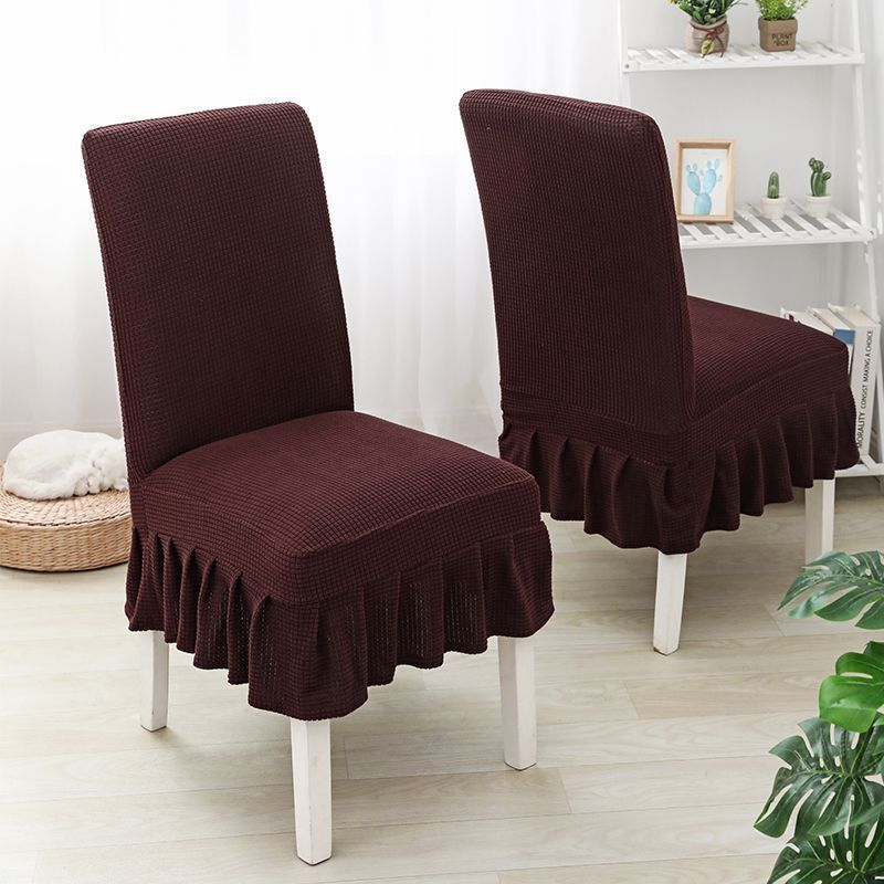 Oferta flash por tiempo limitado en falda a cuadros marrón oscuro.