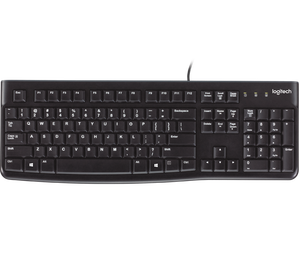 罗技K120有线键盘104键USB 2.0 Ce键盘即插即用USB键盘 - Product Image 1