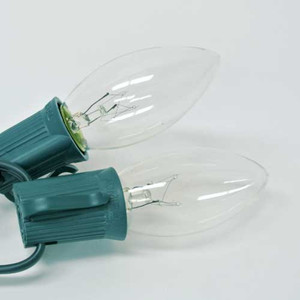 C9 Cadena de luces de Navidad para exteriores Bombillas de repuesto Clear E17 Base intermedia 5W 7W 10W 15W Bombilla de filamento de vela incandescente - Product Image 5