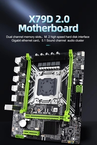 A buon mercato X79D scheda madre funziona con Xeon CPU LGA 2011 M.2 SATA3 combo 64GB memoria DDR3 RAM Kit - Product Image 6