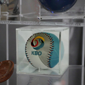 Rõ ràng Acrylic plexi Cube mang tính biểu tượng hộp hiển thị cho các sản phẩm bóng chày bóng chày chủ hiển thị trường hợp - Product Image 6
