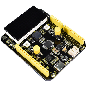 Keyes tudio Max Board Onboard HT16K33 8 X16 Punktmatrix-Modul Summer mikrofon RGB LED Max Board Für Arduino Atmega328P