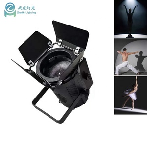 T-show 60W Mini Par <strong>Light</strong> with Barn Door Wedding Stage Theater Lighting 15-30 Degree Warm White 2in1 Cob DMX512 Control Mode - Product Image 1