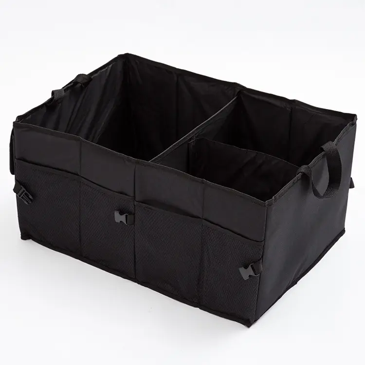 Car trunk organizer Foldable large chartered car storage box Oxford cloth thickened storage box