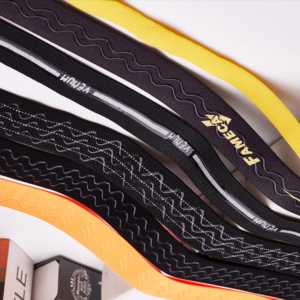 Cinta tejida de colores a rayas Patrones personalizados Banda elástica de impresión de alta elasticidad con silicona - Product Image 1