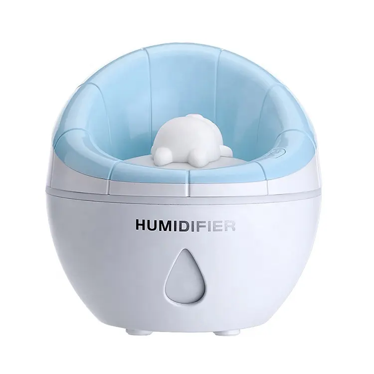 Nuevos lanzamientos 2023 Nebulizador Difusor Cool Mist Table Kids Mini Humidificador de aire con luz nocturna