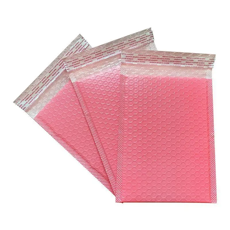 Индивидуальный цвет розовый воздушный пузырь конверт Упаковка Сумка почтовые пакеты водонепроницаемый пластиковый пакет