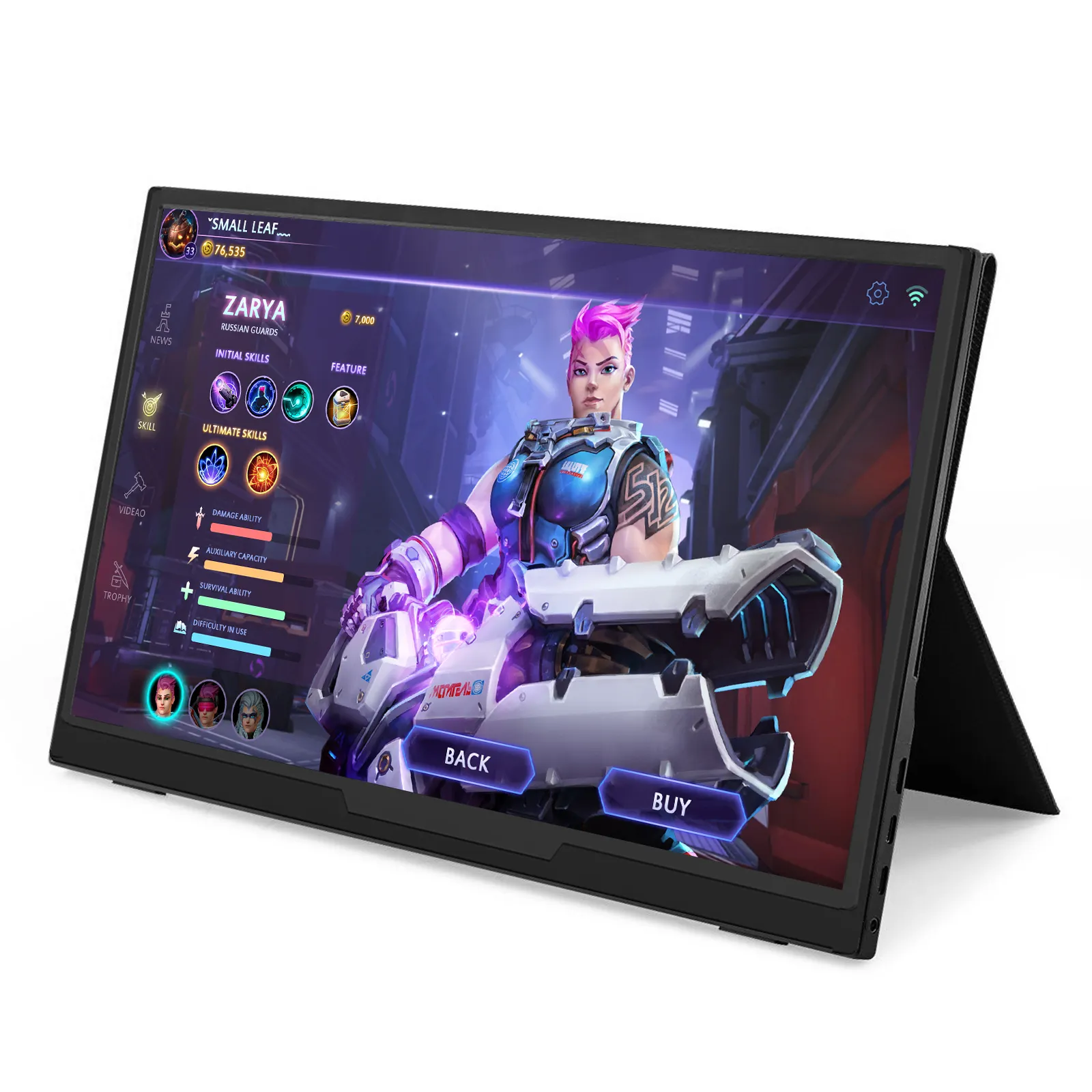 Monitor portátil para videojuegos, pantalla IPS de 15,6 pulgadas, 1920x1080, conexión USB C con TV BOX, teléfono inteligente, ordenador portátil