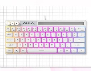 F3061 61キーRGBミニゲームキーボードメカニカルデザイン調整可能照明効果対応PCコンピュータラップトップ携帯電話 - Product Image 1
