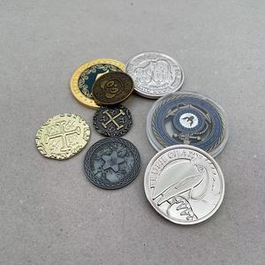 最佳供应商金币直接购买免费3D艺术品闪亮电镀特朗普硬币工厂