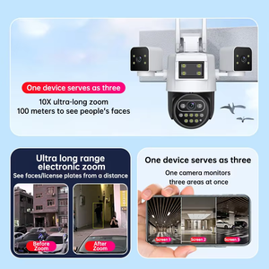 HIKWIFI Okam 6mp Triple Lens Wireless Network <strong>Camera</strong> 180 Degree Wide Angle Human Detection Color Night Vision 4G <strong>Camera</strong> - Product Image 3
