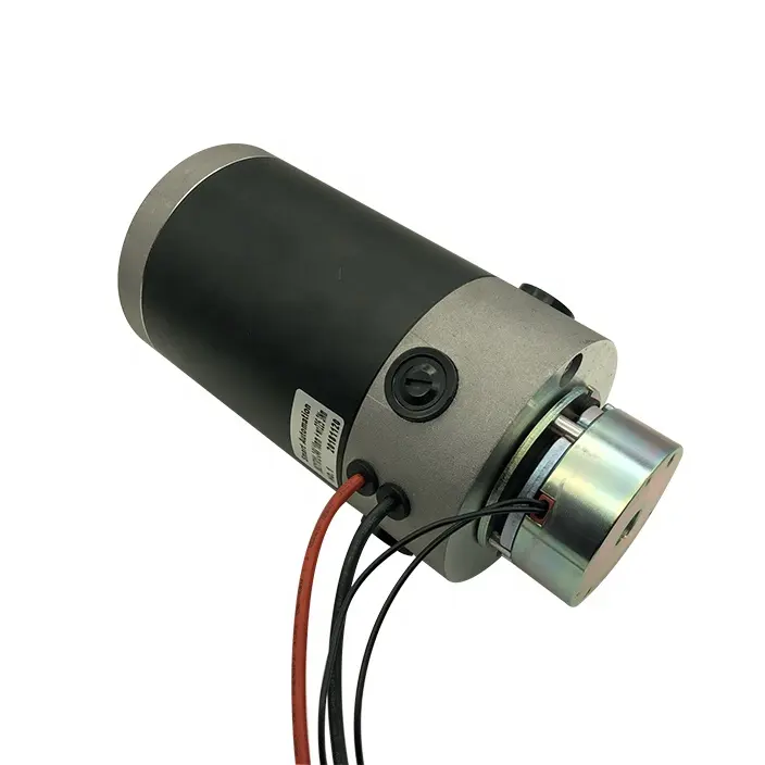 O d90mm dc motor eléctrico electromanetic freno 12v 24v 36v alto par de gran potencia 400W 500W