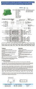 Convertidor aislador de señal analógica industrial con interfaz de comunicación RS485 para programación de PLC - Product Image 3