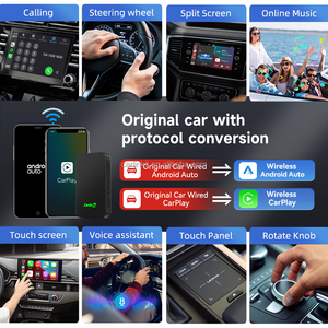 Carlinkit 5.0 araba oto Carplay akıllı kablosuz Carplay Android Carplay Android oto adaptörü akışı carlink 50 kiti ai kutusu - Product Image 5