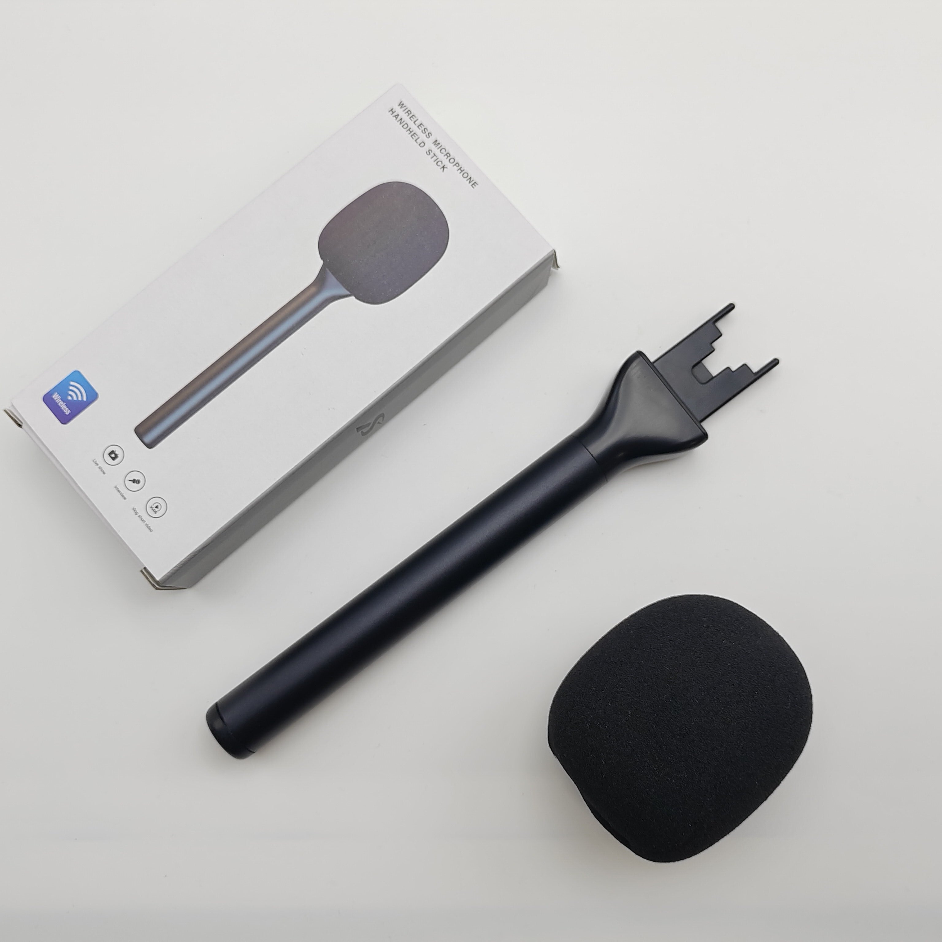 black Handheld Stick (Not Microphone)