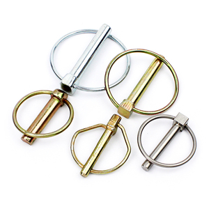 Square &amp; Double Wire Loop Lock Pins <strong>Black</strong> Oxide Steel Wire Locking Pin for Heavy Duty - Product Image 5
