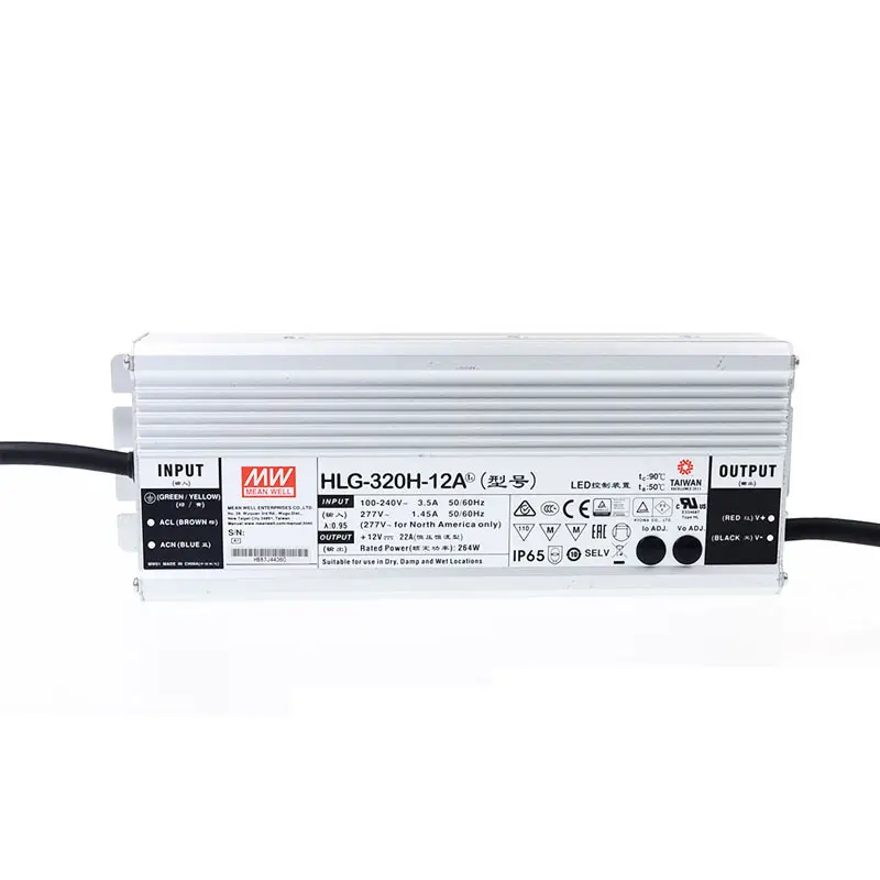 Mean Well HLG-320H Power Supply 320W Switching Constant Voltage Constant Current LED Driver