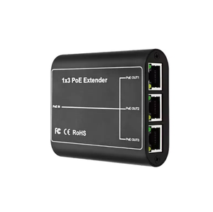 Extensor POE de 4 puertos, 1 entrada, 3 salidas, 10/100Mbps, uno a tres para interruptor PoE estándar, cámara NVR Poe, repetidor de mayor distancia