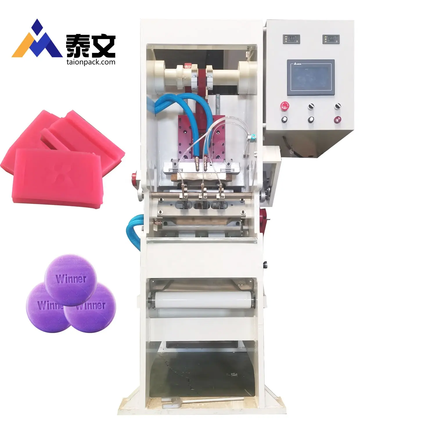 China bajo precio automático Hotel/lavandería/inodoro jabón formación/Stamper/Logo máquina impresora para la venta