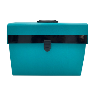 Carpeta de archivos de acordeón expandible de tamaño A4 con 19 bolsillos, organizador de documentos de papel con logotipo personalizado con asa para uso en la Oficina y la escuela - Product Image 3
