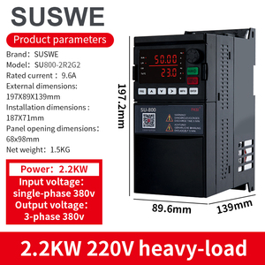 可変周波数ドライブSU-800 1-ph 220V入力から3-ph 220V出力0.75KW-2.2KW - Product Image 6