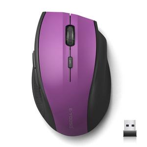 Mouse per Computer 5 DPI regolabili 800/1200/1600/2400 6 pulsanti mouse mouse ottico Wireless per computer con ricevitore USB Nano - Product Image 4