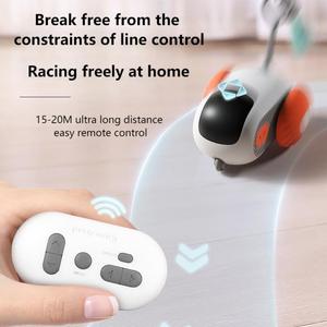 Akıllı spor araba uzaktan kumanda kedi oyuncak Pet interaktif hareket oyuncak küçük fare alay sopa sahip sıkıntı rahatlatmak - Product Image 4