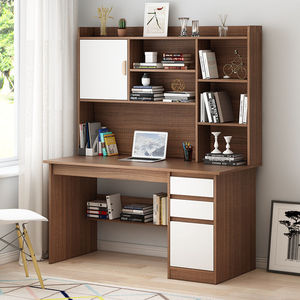 Escritorio Simple moderno Estantes de libros de madera y mesas de computadora Estantes de caja Mesa de lectura de madera cúbica para estudiantes - Product Image 3
