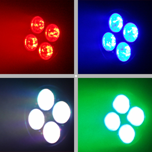 9 kanal DMX ses kontrolü 4x9W RGB hareketli kafa LED sahne işık DJ Bar Club parti düğün gösterisi için lambalar sahne aydınlatma - Product Image 3