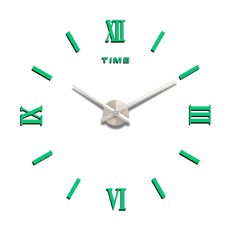 Настенные часы домашние декоративные римские цифры Сделай Сам 47 дюймов настенные часы 3d объемные зеркальные часы