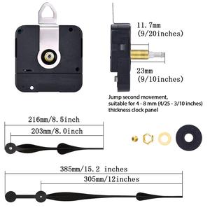Coppia elevata Meccanismo Al Quarzo silenzioso Movimento Orologio sweep Orologio di Ricambio con 12 Pollici Lungo Spade Le Mani per il FAI DA TE Orologio