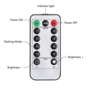 16.4 Feet 50 Led Fairy <strong>Lights</strong> Battery Operated with <strong>Remote</strong> Control <strong>Timer</strong> Waterproof Copper Wire Twinkle <strong>String</strong> <strong>Lights</strong> - Product Image 6
