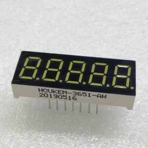 White 0.36inch 5 <strong>Digits</strong> 7 Segment Display Ca FND Display 0.36'' Five <strong>Digits</strong> - Product Image 2