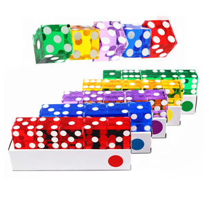 Sang trọng vuông Acrylic góc bên phải 6-Side DICE cho crap trò chơi thanh lịch vuông craps DICE 6-Sided Acrylic <span class=keywords><strong>Cube</strong></span> - Product Image 3
