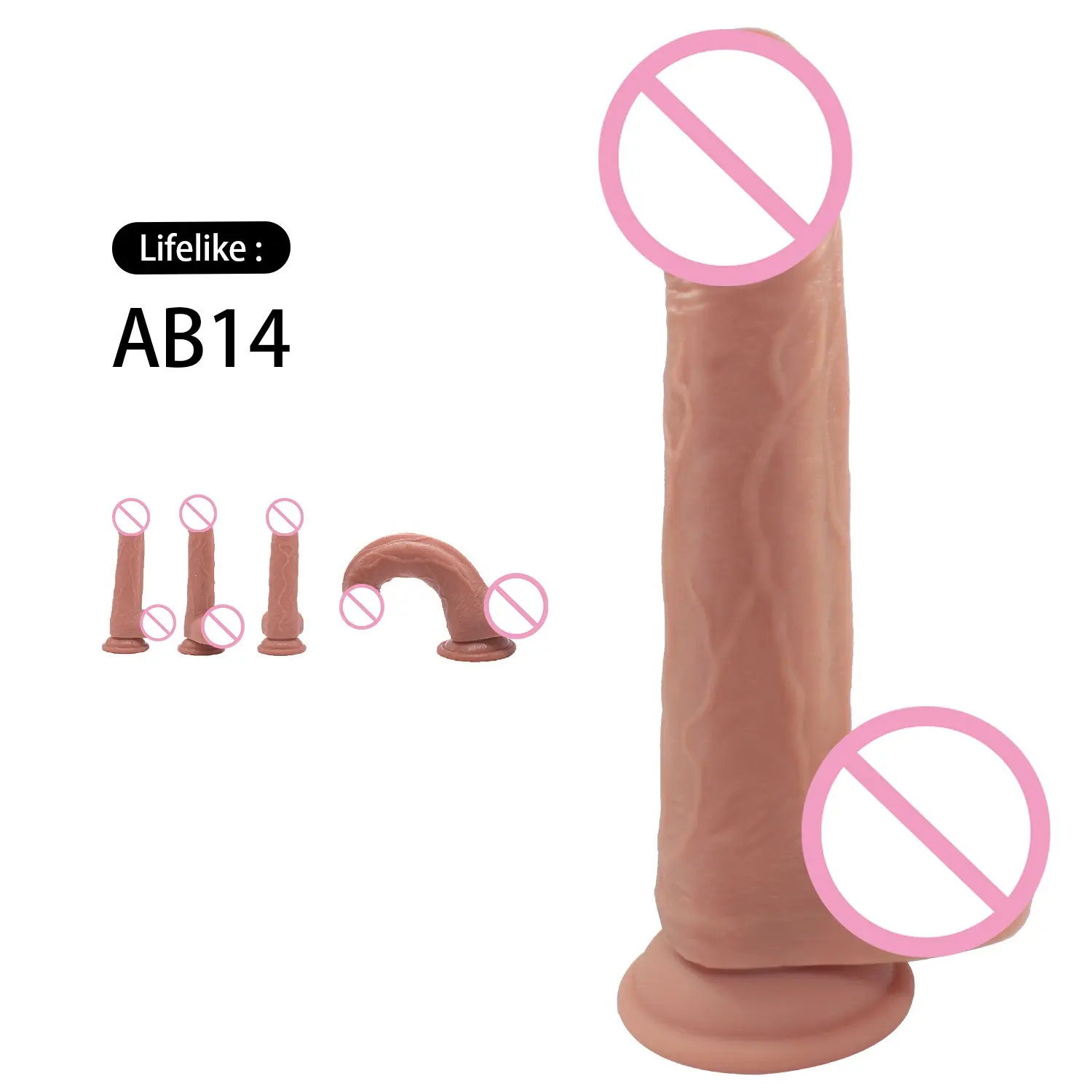 Adult Toy Double Layer Realistischer Dildo lebensechter riesiger Silikon dildo extrem weicher künstlicher Penis