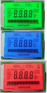 Custom Flow <strong>Sensor</strong> air Purifier <strong>Systems</strong> International Monitor Lcd <strong>Display</strong> Segment