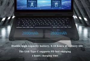 13.3 pollici Intel i5 i7 su misura Logo robusto industriale portatile opzionale Touch Screen robusto Notebook Computer portatile - Product Image 6