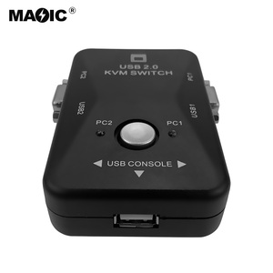 New Model 2 Port <strong>KVM</strong> VGA <strong>Switch</strong> Box 1920 X 1440 USB 2.0 2-Port Manual <strong>KVM</strong> <strong>Switch</strong> for Desktop Placement