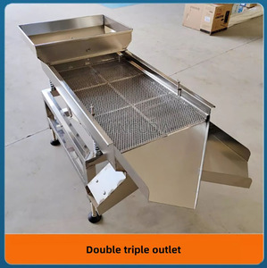 Tamiz vibratorio de grano de café rectangular de acero inoxidable Tamiz de vibración lineal de granos de cacao - Product Image 4
