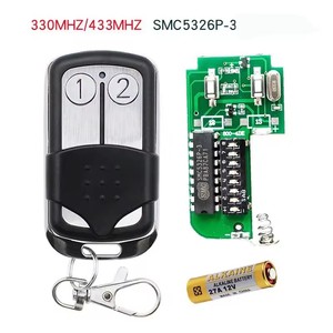 330MHz Dip-Schalter Auto Gate Fernbedienung, Sender, Schlüssel anhänger mit Metalls chiebe abdeckung - Product Image 2