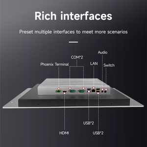 Panel de Marco integrado Pc Panel industrial de control táctil de 10 puntos Pc Computadora todo en uno - Product Image 4