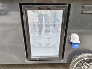 Xe đẩy kem tươi tùy chỉnh, xe bán kem lưu động, xe đẩy bán thức ăn di động có ô che - Product Image 5