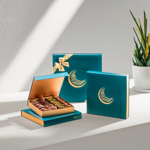 Sang trọng cứng nhắc hồi giáo EID mubarak ramada hộp giấy rỗng baklava ngày đóng gói bao bì hộp Quà tặng hộp ngày cho ramadan - Product Image 1
