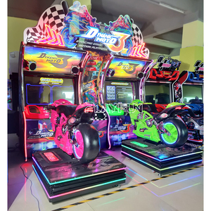Süper bisiklet iki ikiz beş D X Arcade araba yarışı makinesi ile hareket kapalı eğlence parkı jetonlu oyun makinesi - Product Image 3